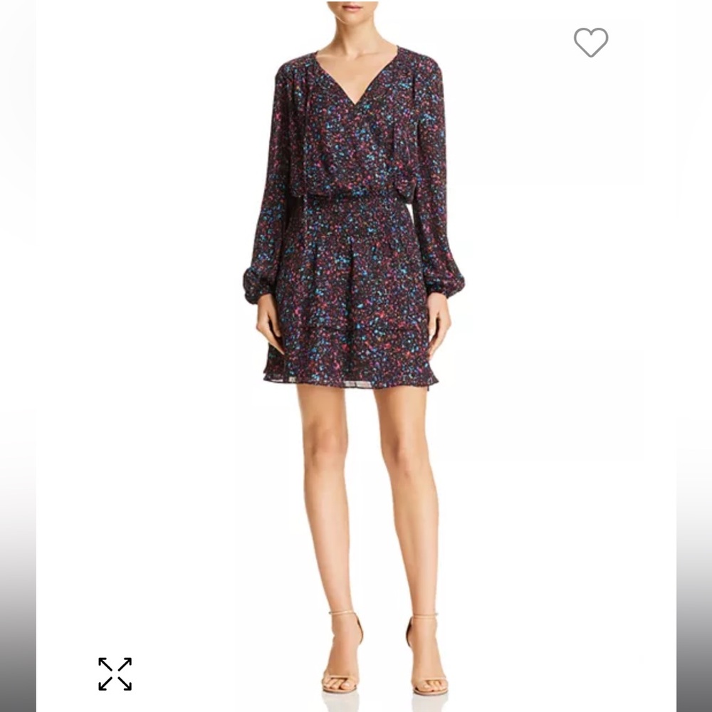 Parker silk Clementine floral print dress sz L